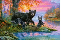 Castorland Coin de Pêche* Animaux Sauvages|De 1 000 Pièces