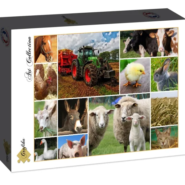 Grafika Collage - Animaux de la Ferme* De 1 500 Pièces|De 1 500 Pièces