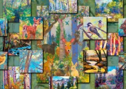Enjoy Puzzle Collage Boisé* Animaux De La Forêt|Forêts, Fleurs Et Jardins