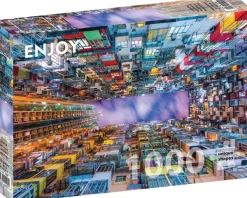 Enjoy Puzzle Colorful Apartment Building, Hong Kong* Pays D'Asie|Villes Et Villages