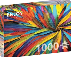 Enjoy Puzzle Colorful Feathers* Déco Et Objets|De 1 000 Pièces