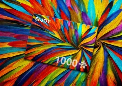 Enjoy Puzzle Colorful Feathers* Déco Et Objets|De 1 000 Pièces