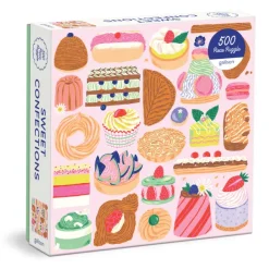 Galison Confiseries Sucrées - Puzzle 500 Pièces* Déco Culinaire|Carré