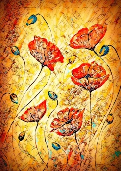 Enjoy Puzzle Coquelicots rouges* Forêts, Fleurs Et Jardins|Art