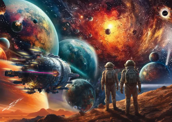 Schmidt Spiele Cosmos Multicolore : Voyage dans l'Espace* De 1 000 Pièces|De 1 000 Pièces