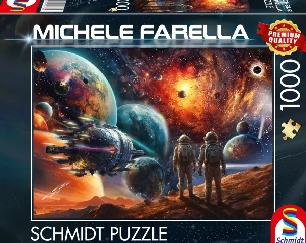 Schmidt Spiele Cosmos Multicolore : Voyage dans l'Espace* De 1 000 Pièces|De 1 000 Pièces