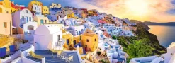 Trefl Coucher de Soleil à Santorin, Grèce* Panoramique|Villes Et Villages