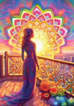 Art Puzzle Coucher de Soleil Divin*Femme Hommes Et Femmes|Anges