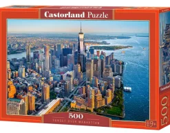 Castorland Coucher de Soleil sur Manhattan* Villes Et Villages|États-Unis Et Canada