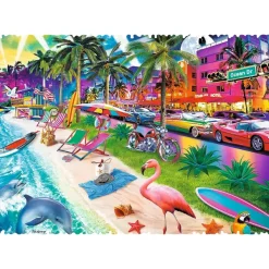 Trefl Crazy Shapes - Plage de Miami* Forme|Voitures, Motos Et Camions