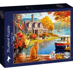 Bluebird Puzzle Crisp Fall View* Chats|Cottages Et Châlets