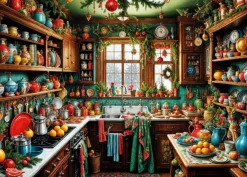 Bluebird Puzzle Cuisine Rustique de Noël*Femme De 1 500 Pièces|De 1 500 Pièces