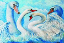 Gold Puzzle Cygnes* Oiseaux|De 1 000 Pièces