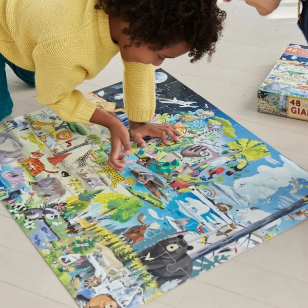 eeBoo Dans la Nature*Enfant Puzzles Pour Enfants|Dès 5 Ans : 31 À 49 Pièces