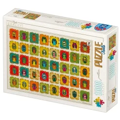 DToys David Katai Eszter : Pattern Owls* Animaux De La Forêt|Collages