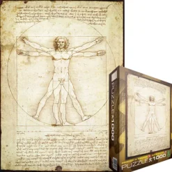 Eurographics De Vinci Léonard - Leonard de Vinci : L'homme de Vitruve* Art|De 1 000 Pièces