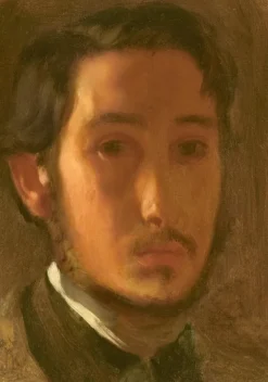 Grafika Degas Edgar - Edgar Degas : Autoportrait avec Col Blanc, 1857* De 1 000 Pièces|De 1 000 Pièces