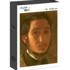 Grafika Kids Degas Edgar - Edgar Degas : Autoportrait avec Col Blanc, 1857*Enfant Art|Dès 6 Ans : 50 À 100 Pièces