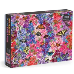 Galison Des Papillons dans les Pois Sucrés - Troy Litten* Forêts, Fleurs Et Jardins|De 1 000 Pièces