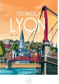 La Loutre Destination LYON - Pont Rouge* Déco Et Objets|Villes Et Villages