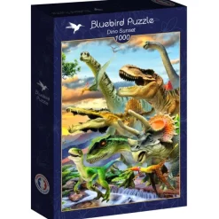 Bluebird Puzzle Dino Sunset* De 1 000 Pièces|De 1 000 Pièces