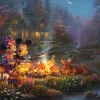 Schmidt Spiele Disney - Mickey & Minnie Petite Douceur Au Feu de camp - Eco-Friendly*Enfant À Partir De 9 Ans|Puzzles Pour Enfants