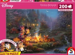 Schmidt Spiele Disney - Mickey & Minnie Petite Douceur Au Feu de camp - Eco-Friendly*Enfant À Partir De 9 Ans|Puzzles Pour Enfants