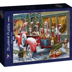 Bluebird Puzzle Dogs on Truck*Femme Voitures, Motos Et Camions|Chiens