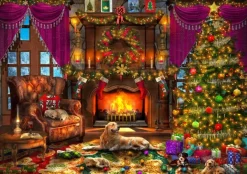 Bluebird Puzzle Dominic Davison - Cosy Christmas Room*Femme De 2 000 Pièces|De 2 000 Pièces