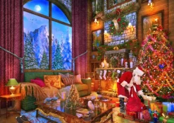 Bluebird Puzzle Dominic Davison - Christmas Lodge*Femme De 2 000 Pièces|De 2 000 Pièces