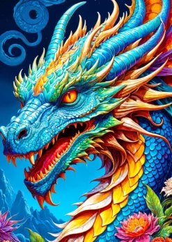 Enjoy Puzzle Dragon Bleu* Animaux Fantastiques|Dragons