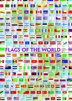 Eurographics Drapeaux du monde*Enfant Autres Pays D'Europe|Pays D'Asie
