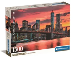 Clementoni East River au Crépuscule* De 1 500 Pièces|De 1 500 Pièces