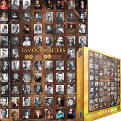 Eurographics Ecrivains célèbres*Femme Personnages Célèbres|De 1 000 Pièces