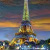 Bluebird Puzzle Eiffel Tower at Sunset, Paris, France* Villes Et Villages|Monuments