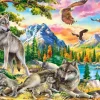 Castorland Famille de loups et Aigles* Oiseaux|Loups
