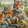 Schmidt Spiele Famille de Tigres* Tigres|Animaux Sauvages
