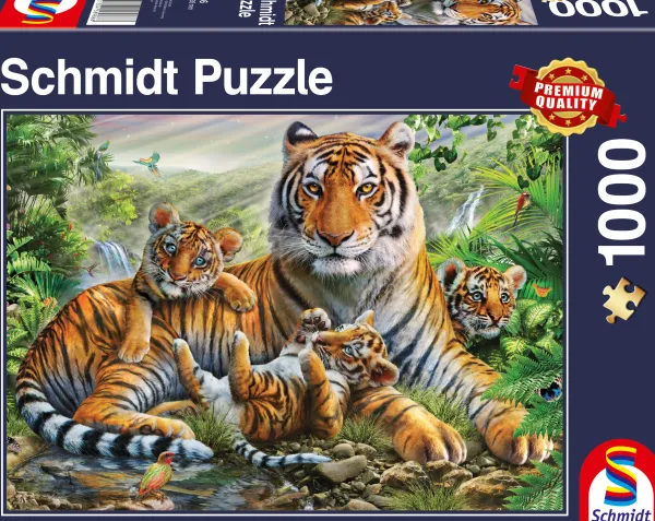 Schmidt Spiele Famille de Tigres* Tigres|Animaux Sauvages