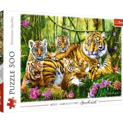 Trefl Famille de Tigres* Animaux Sauvages|De 500 À 999 Pièces