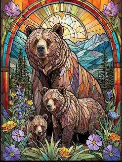 SunsOut Famille Griz*Enfant Animaux De La Forêt|Forêts, Fleurs Et Jardins