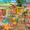 Bluebird Puzzle Farmers Market Spring Summer Season* Rétros Et Nostalgie|Villes Et Villages