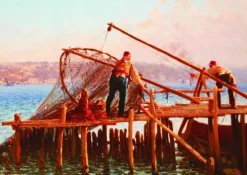 Gold Puzzle Fausto Zonaro: Pêcheurs* Art|De 1 000 Pièces