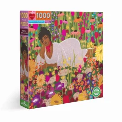 eeBoo FEMME DANS LES FLEURS*Femme Hommes Et Femmes|Carré