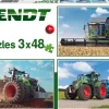 Schmidt Spiele Fendt 1050 Vario / 724 Vario / 6275L, 3x48 Pièces*Enfant Tracteurs|Dès 5 Ans : 31 À 49 Pièces
