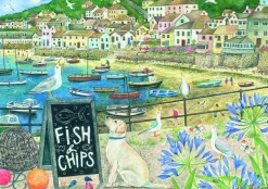 Otter House Puzzle Fish'N'Chips* Villes Et Villages|Ports