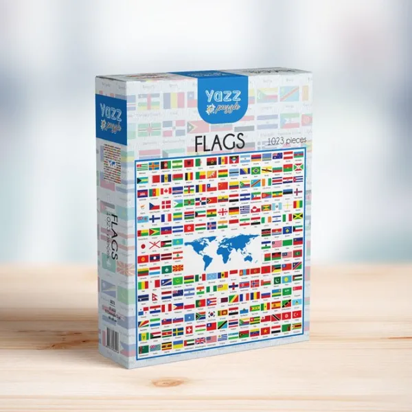 Yazz Flags* Cartes Du Monde|Carré