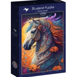 Bluebird Puzzle Floral Horse* Forêts, Fleurs Et Jardins|De 1 000 Pièces