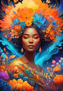 Bluebird Puzzle Flower Power*Femme Hommes Et Femmes|Forêts, Fleurs Et Jardins