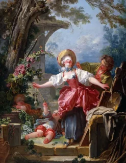 DToys Fragonard Jean-Honoré - Jean-Honoré Fragonard: Blind Man's Bluff* De 1 000 Pièces|De 1 000 Pièces