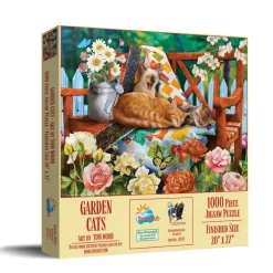 SunsOut Garden Cats* Chats|Forêts, Fleurs Et Jardins